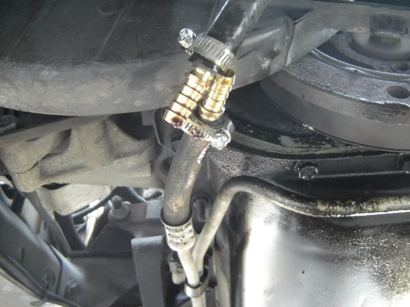 Trans cooler install in a XJ